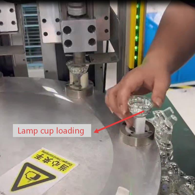 GU10 Glass Lamp Cup Riveting