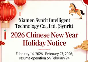 Synrit (Xiamen Synrit Intelligent Technology Co., Ltd.) 2026 Çin Yeni Yılı Tatili Duyurusu