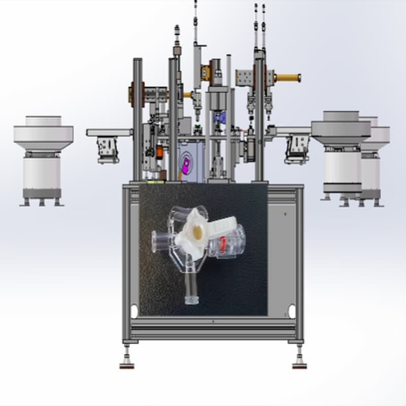 Synrit Automated Assembly Machine for Medical Three-Way Valves